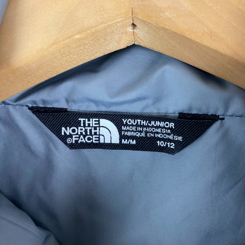 The North Face boys jacket M 10 12 Puffer Sherpa Boy Quilted gray black pockets - Picture 6 of 13
